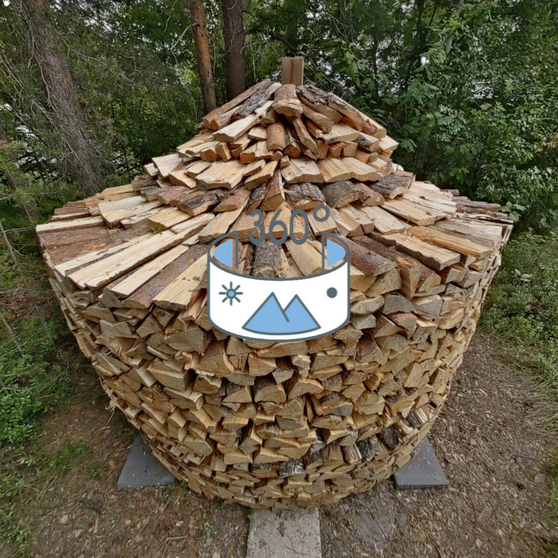 Norwegian wood stack, completed