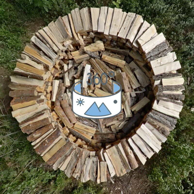 Norwegian wood stack, now 4 ft high #2
